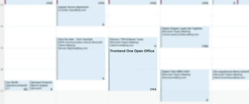 I've led a Frontend Chapter for three years and this is the idea I'm most proud of